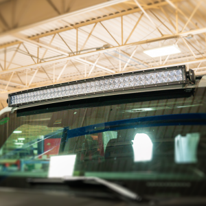 Ford Raptor Light Bar Mounting Kit - Roof - Cali Raised LED - 5D Optic Osram 42 In DualRow Curved Combo - `21-`27